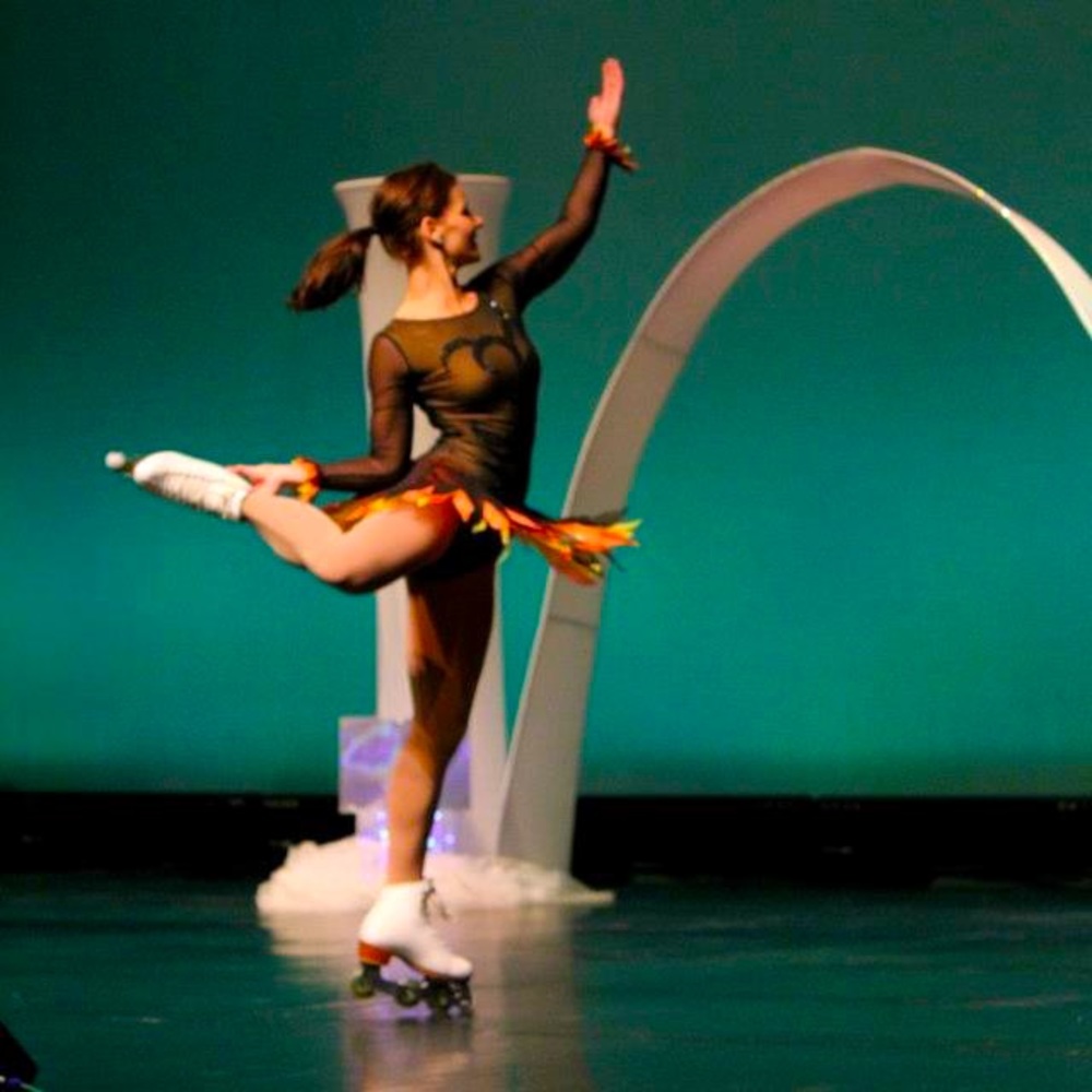 Stunning Swarovski Crystal figure skating dress